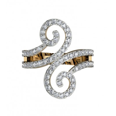 Fancy Diamond Coil Ring